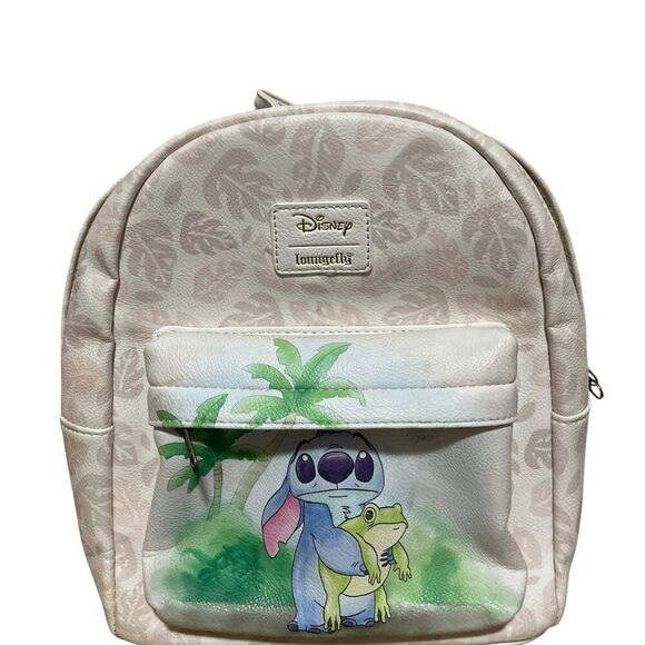 Loungefly Disney Lilo & Stitch with Frog Mini Backpack - Picture 1 of 8